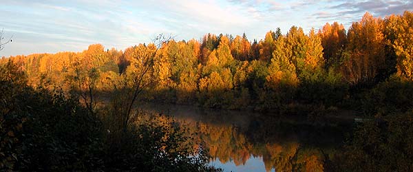 река Колва осенью